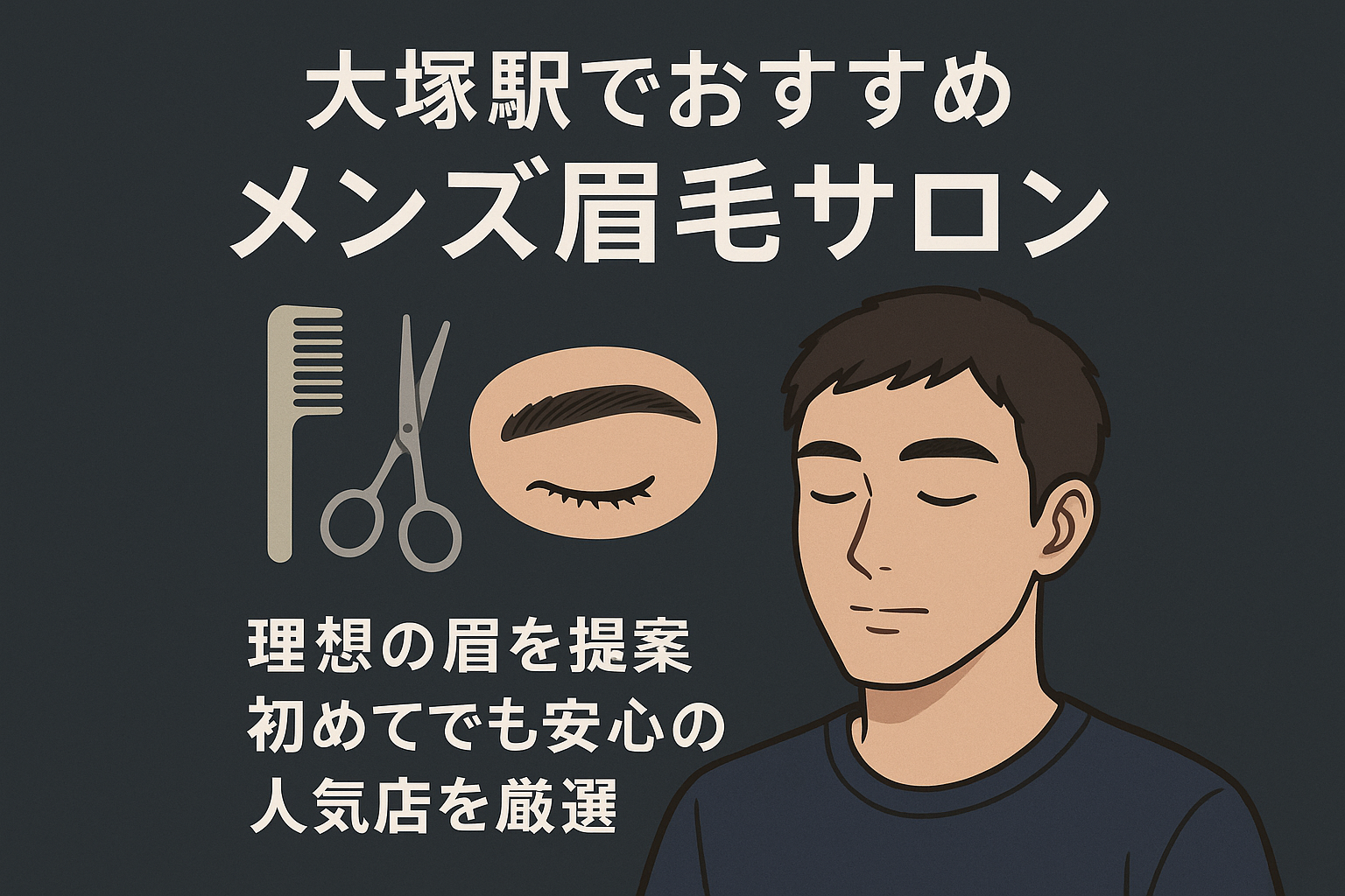 大塚駅-メンズ眉毛サロン-おすすめ