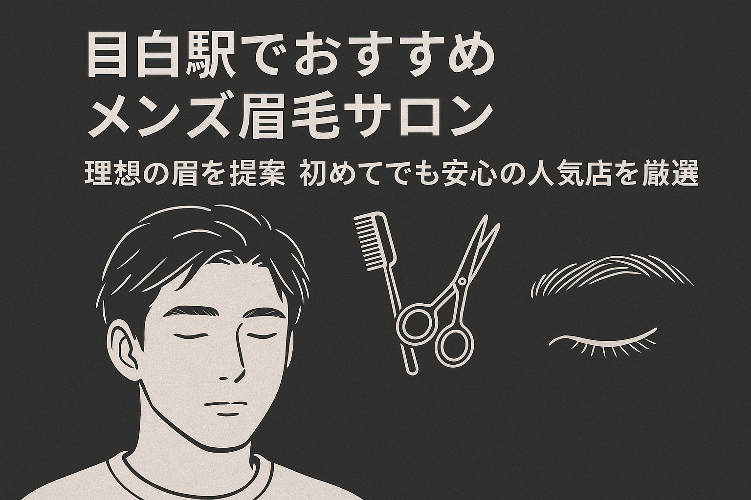 目白駅でおすすめ　メンズ眉毛サロン