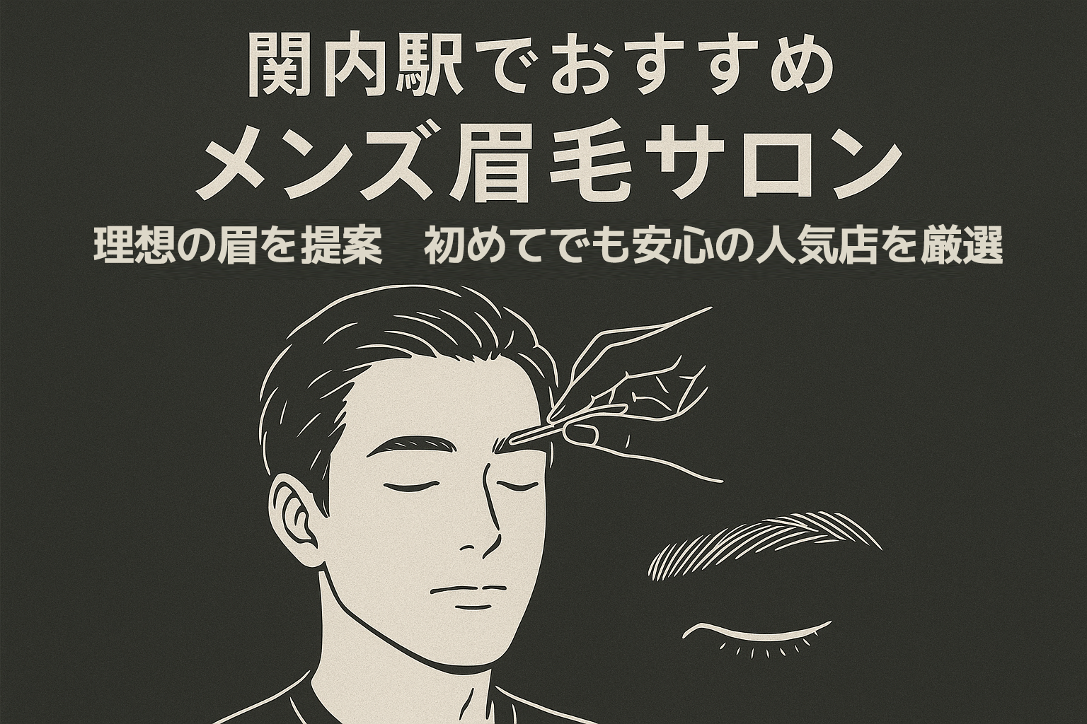 関内駅でおすすめ　メンズ眉毛サロン