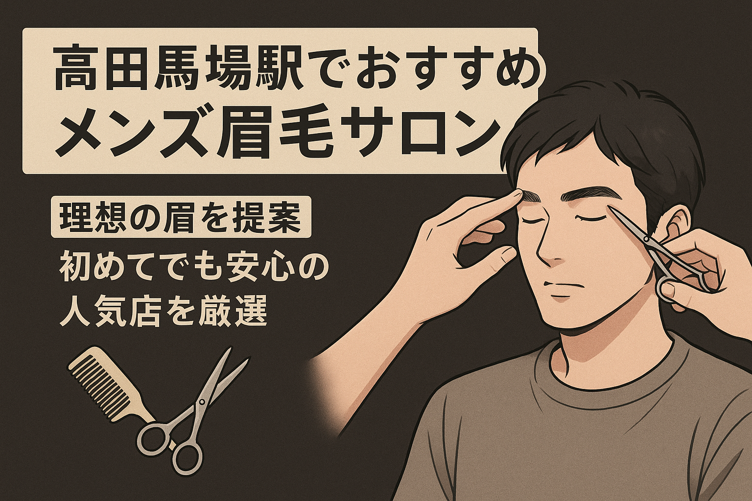 高田馬場駅でおすすめ　メンズ眉毛サロン